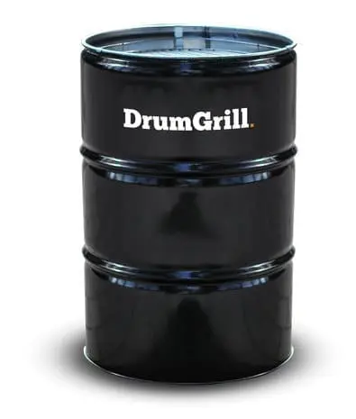 Olievat barbecue 200L - Incl. deksel, mand en grill