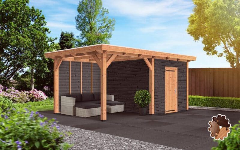 plat dak overkapping